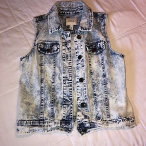 Bleached Denim Vest!